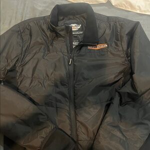Harley-Davidson Men's Black Puffer Jacket 🧥